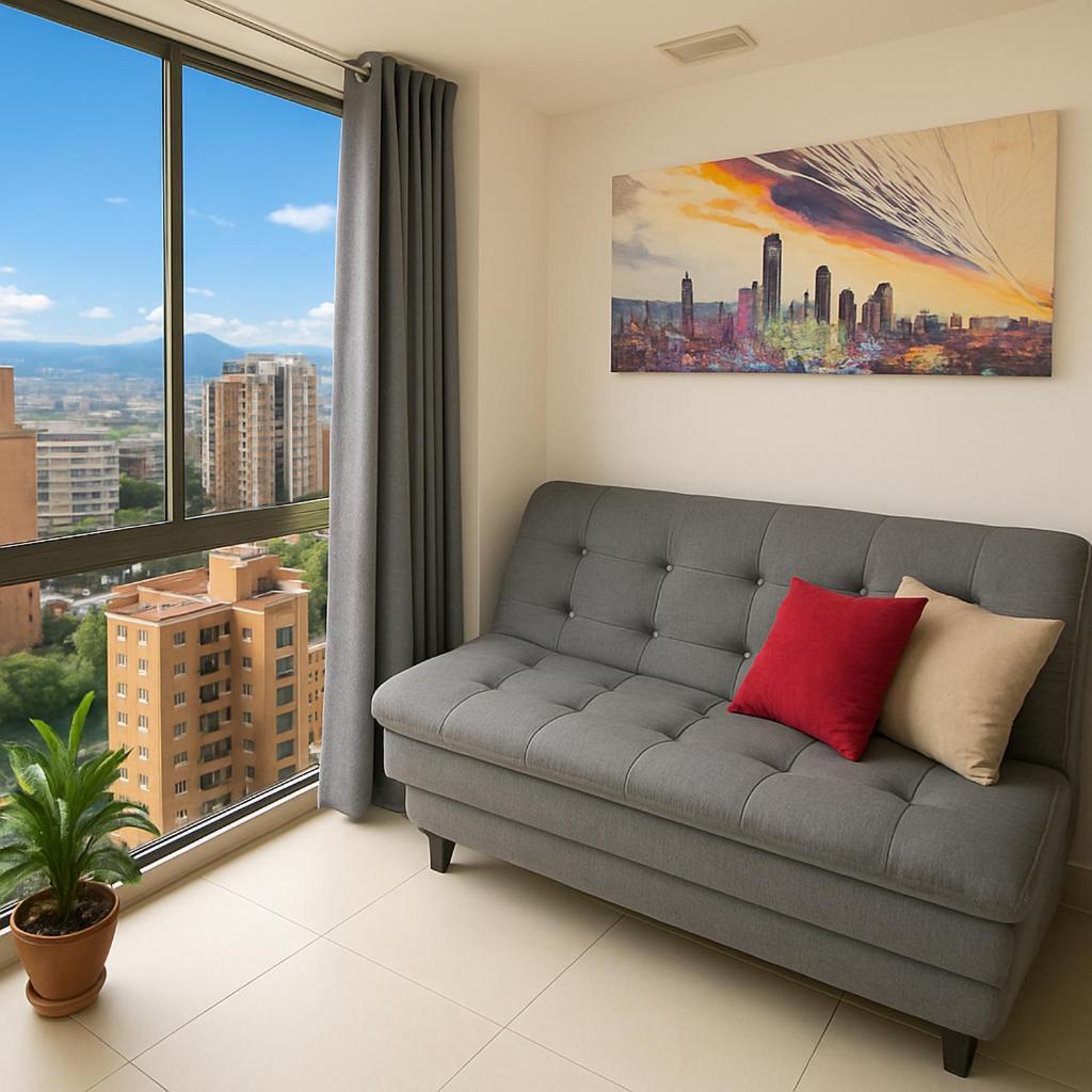 Loft Moderno En El Poblado Con Vista Y Parqueadero Mio Lofts Apartment Medellin Luaran gambar