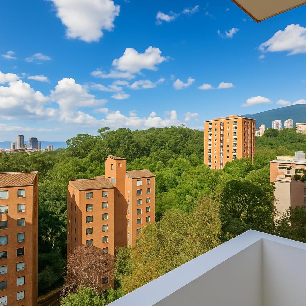 Loft Moderno En El Poblado Con Vista Y Parqueadero Mio Lofts Apartment Medellin Luaran gambar